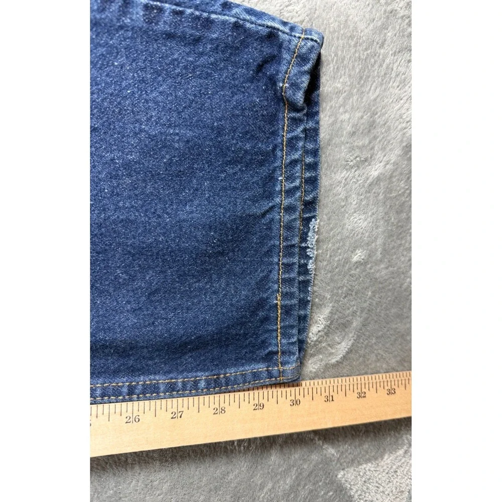 Vtg Levi's 517 Boot Cut Jeans Mens 34x30 USA Black Batwing Denim